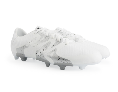 adidas Kids X 15.3 FG/AG White/Core Black/Silver Metallic