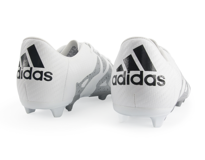 adidas Kids X 15.3 FG/AG White/Core Black/Silver Metallic
