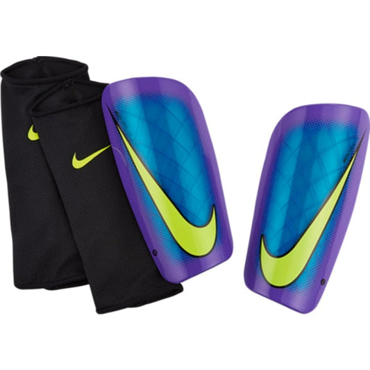 Nike Mercurial Lite Shin Guards Blue Lagoon/Hyper Grape/Volt