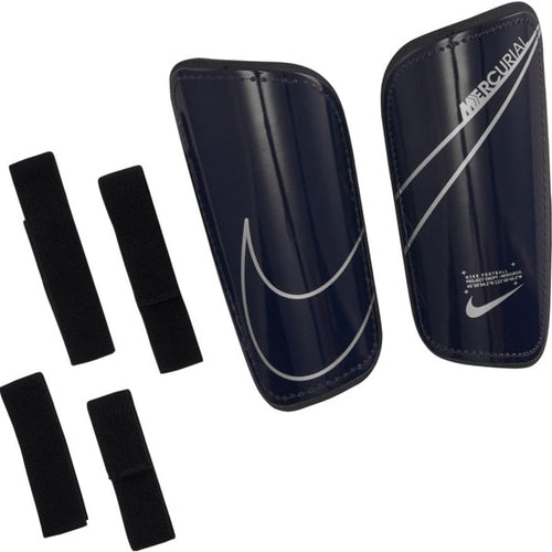 Nike Mercurial Hardshell Shin Guards Blue Void/ Metallic Silver