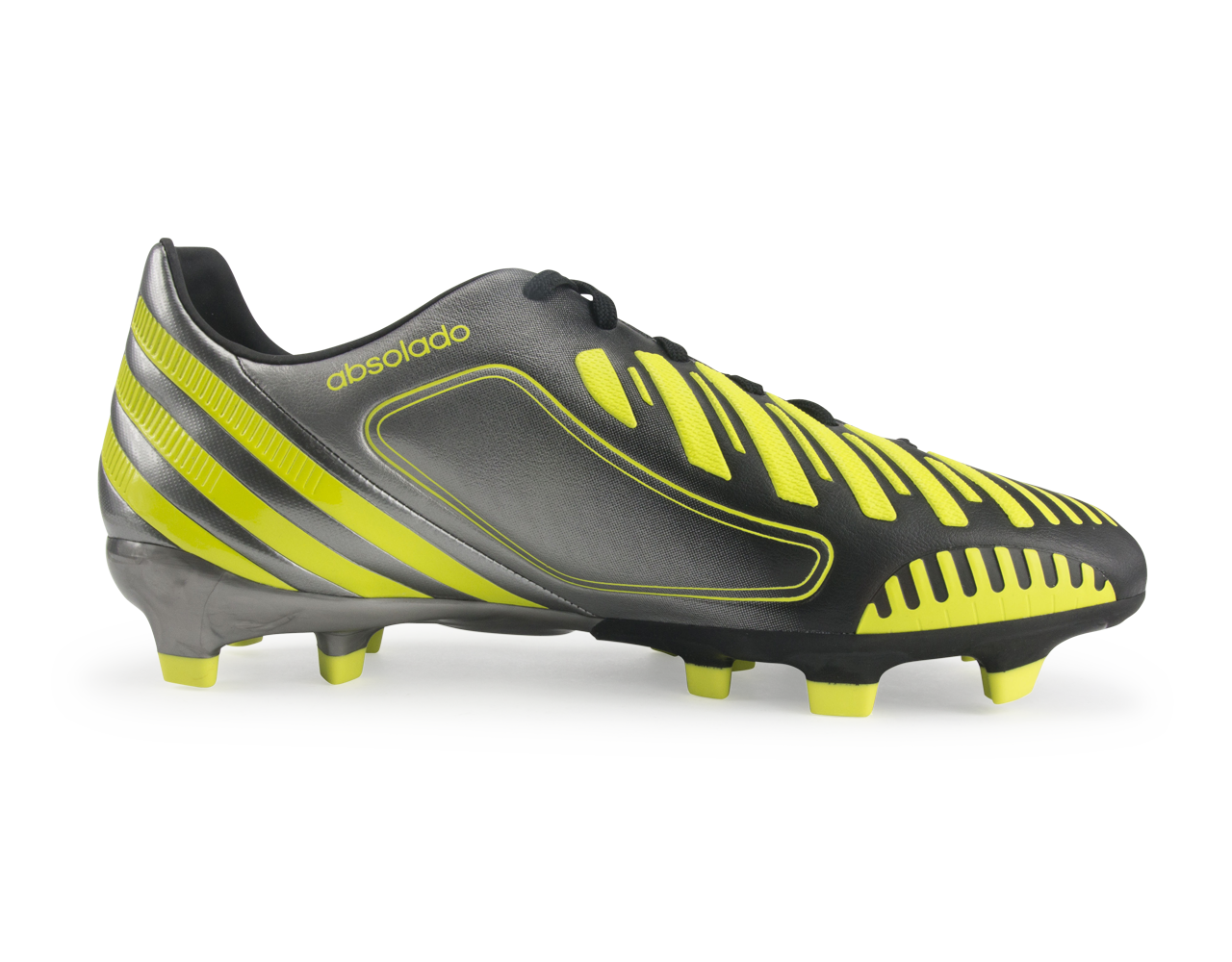 adidas Men's Predator Absolado LZ TRX FG Black/Neo Iron Metallic/Lab Lime