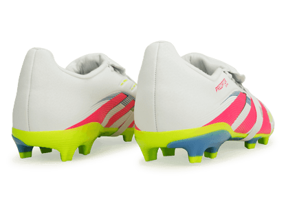 adidas Kids Predator League Foldover Tongue FG White/Pink/Lemon