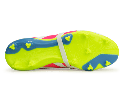 adidas Kids Predator League Foldover Tongue FG White/Pink/Lemon