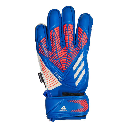 adidas Kids Predator Match Fingersave Goalkeeper Gloves Sapphire Edge
