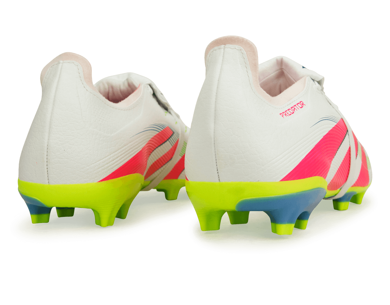 adidas Men's Predator League Foldover Tongue FG/MG White/Pink/Lemon