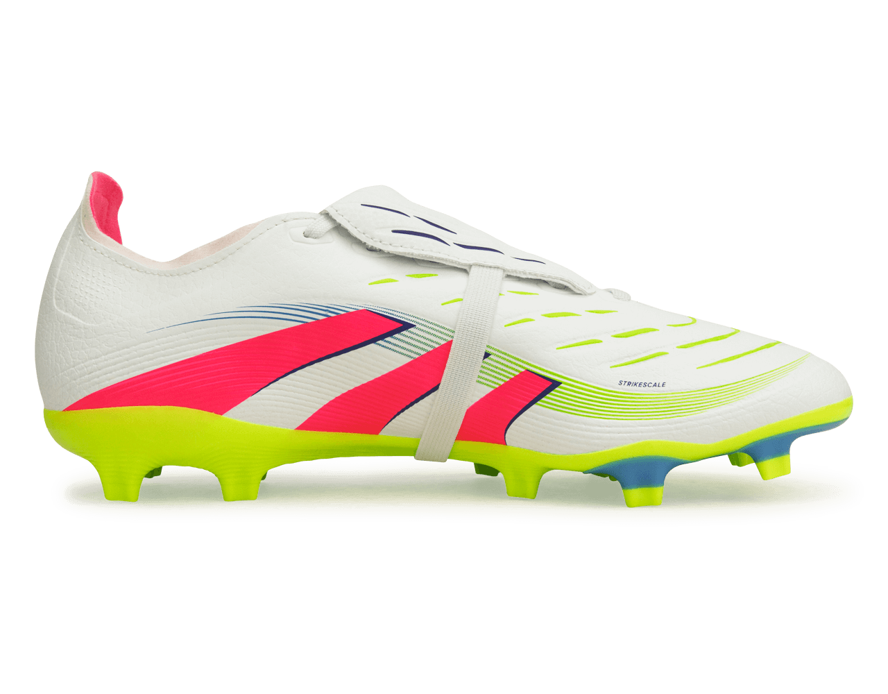 adidas Men's Predator League Foldover Tongue FG/MG White/Pink/Lemon