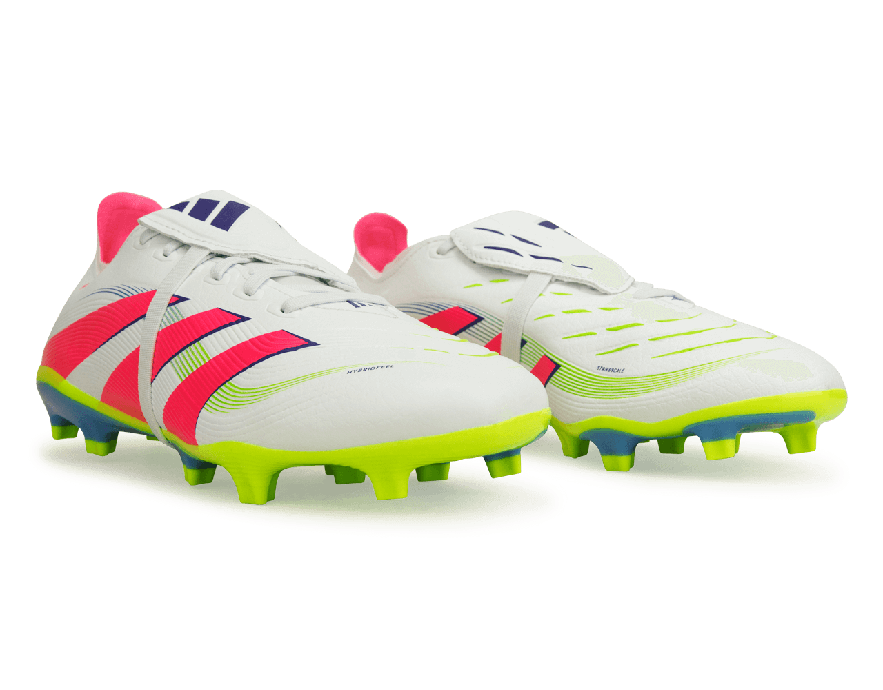 adidas Men's Predator League Foldover Tongue FG/MG White/Pink/Lemon