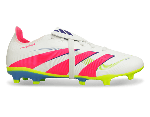 adidas Men's Predator League Foldover Tongue FG/MG White/Pink/Lemon
