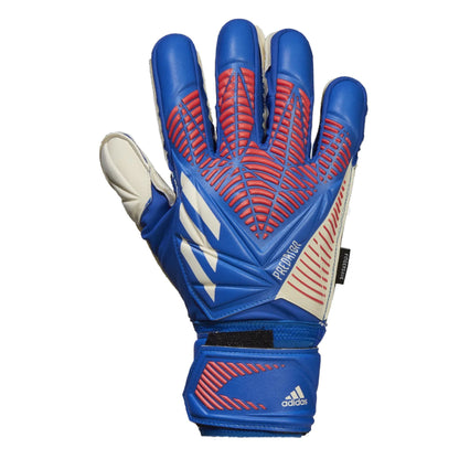 adidas Men's Predator Match Fingersave Goalkeeper Gloves Sapphire Edge