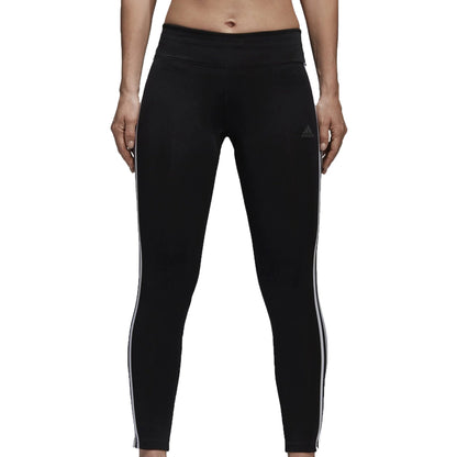 adidas Women's Design 2 Move ClimaLite 3-Stripes Tights Black/White
