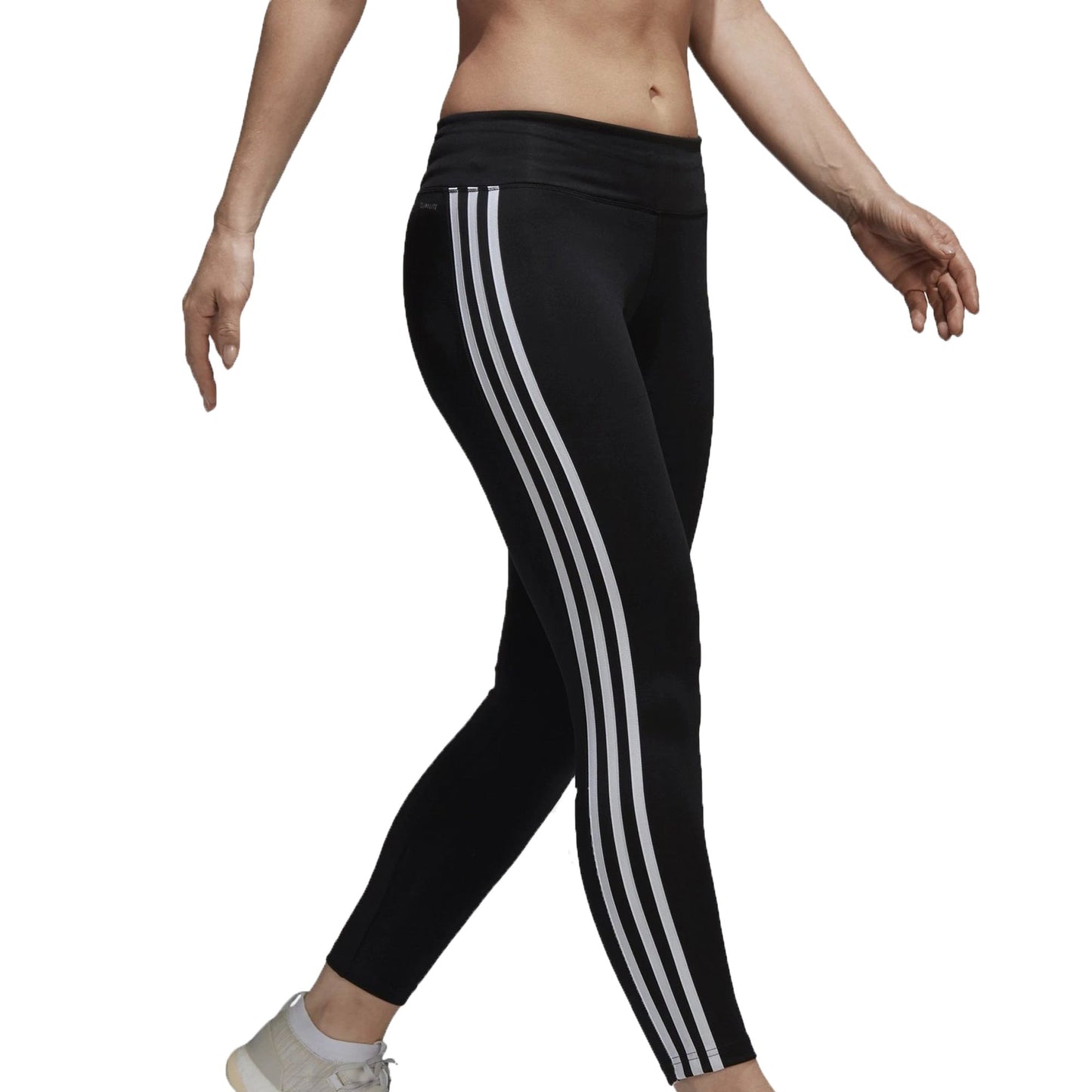 adidas Women's Design 2 Move ClimaLite 3-Stripes Tights Black/White