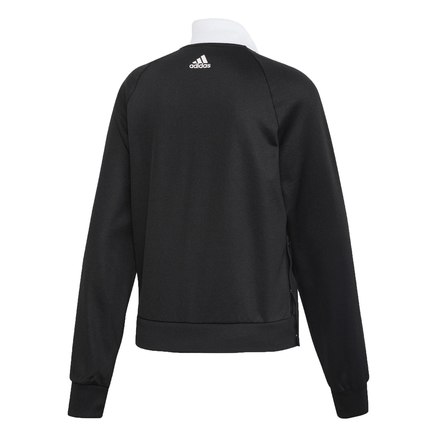 adidas Women's ID 3-Stripes Snap Track Top Black/White