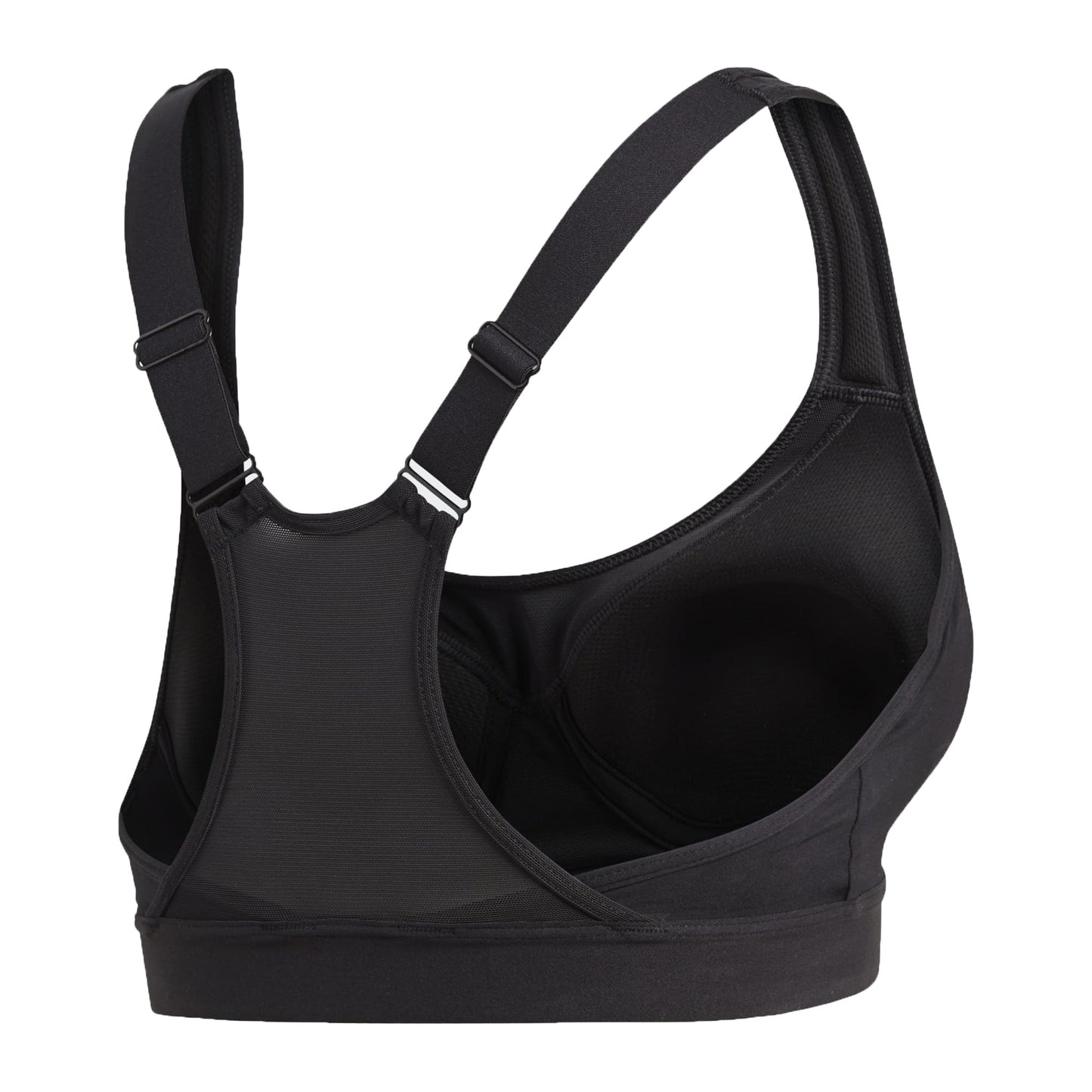 adidas Women's Stronger For It Racer Sports Bra Black