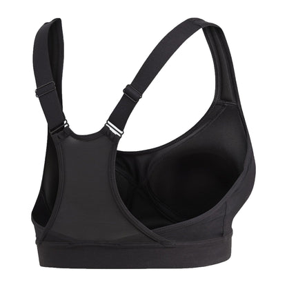 adidas Women's Stronger For It Racer Sports Bra Black