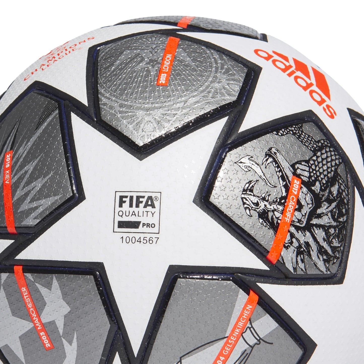 adidas Finale 21 20th Anniversary UCL Pro Ball White/Silver