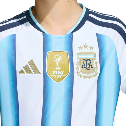 adidas Kid's Argentina World Cup 2026 Home Jersey White/Sky Blue