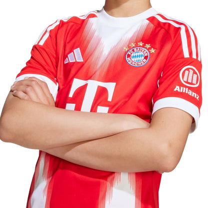 adidas Kids Bayern Munich 2025/26 Home Jersey Red/White
