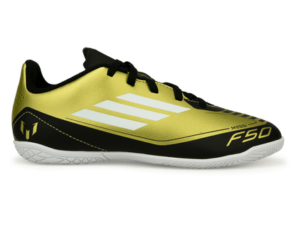 adidas Kids F50 Club Messi IN Gold/Black/White