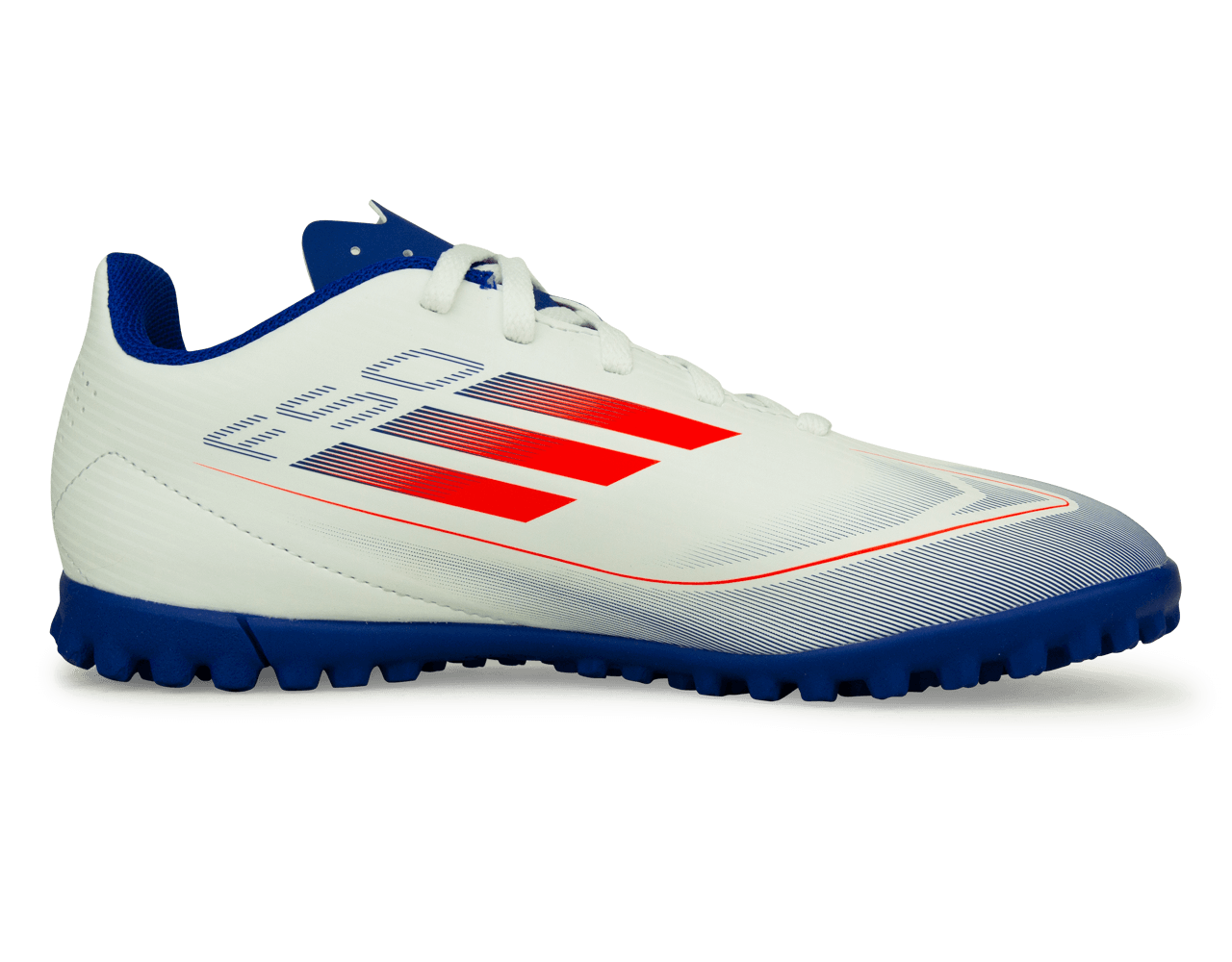 adidas Kids F50 Club TF White/Lucid Blue