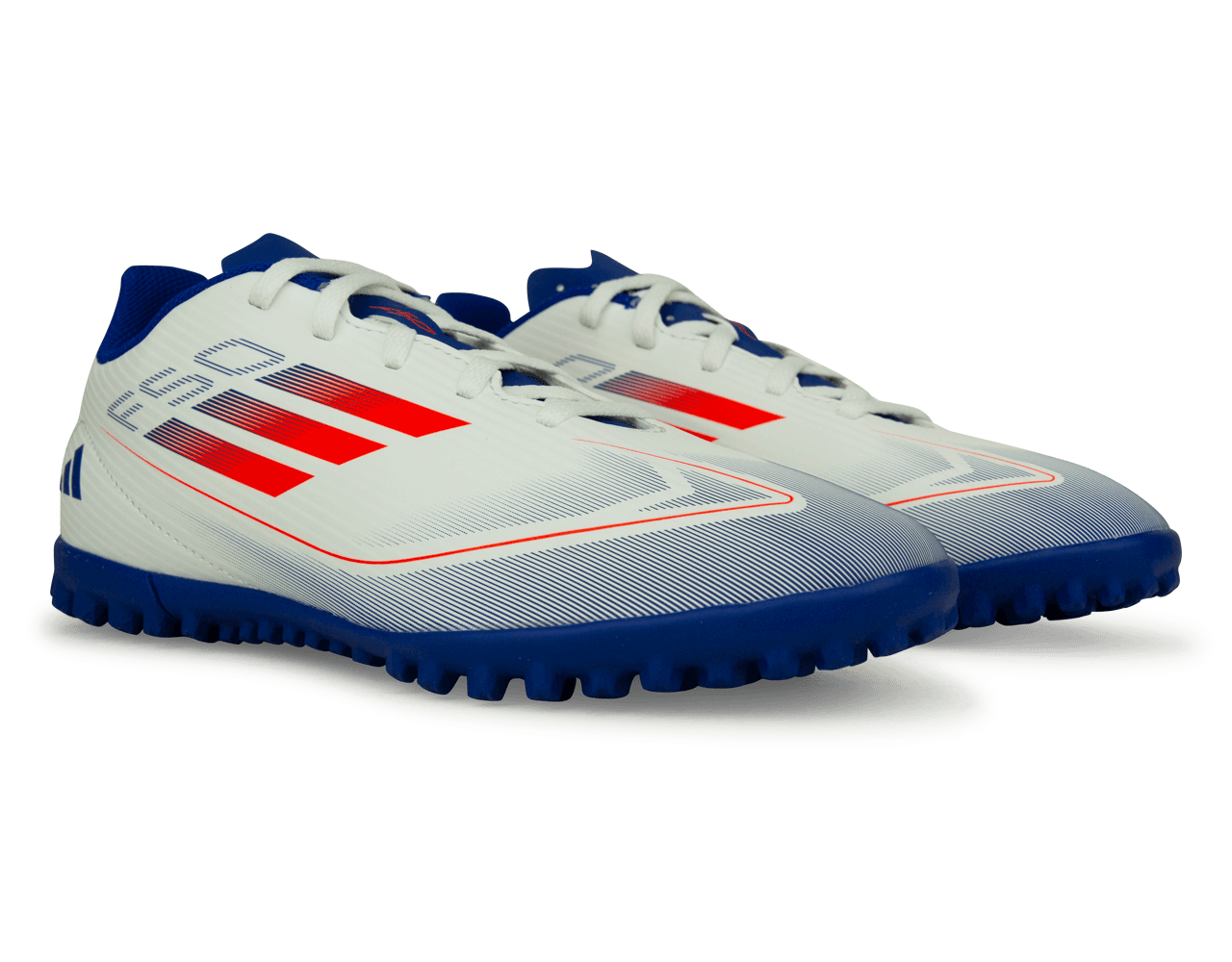 adidas Kids F50 Club TF White/Lucid Blue