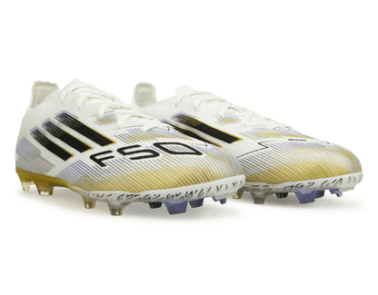 adidas Kids F50 Elite FG White/Black/Gold