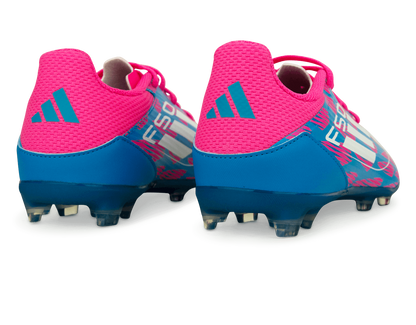 adidas Kids F50 League FG/MG Blue/White/Pink