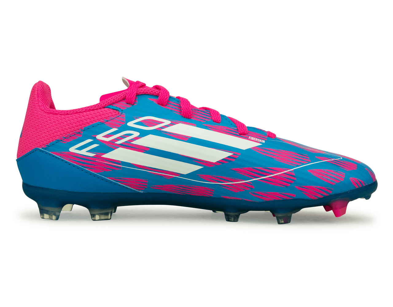 adidas Kids F50 League FG/MG Blue/White/Pink