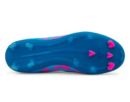 adidas Kids F50 League FG/MG Blue/White/Pink