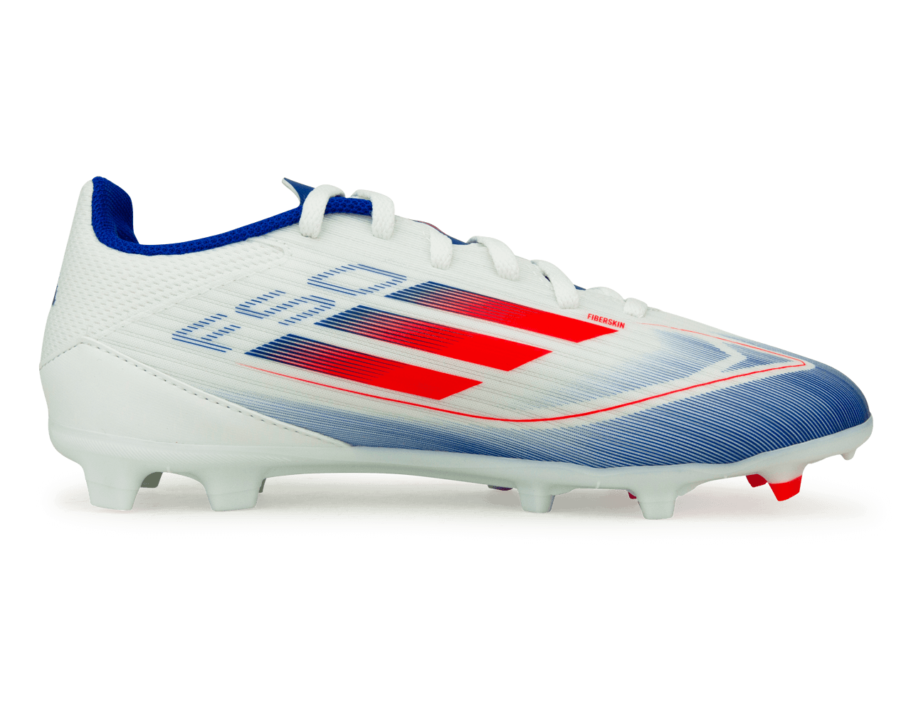 adidas Kids F50 League FG/MG White/Lucid Blue