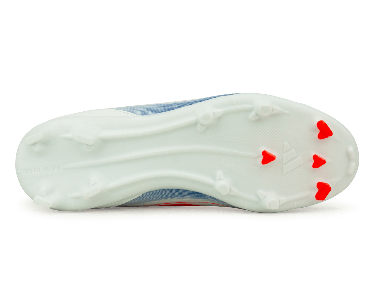 adidas Kids F50 League FG/MG White/Lucid Blue