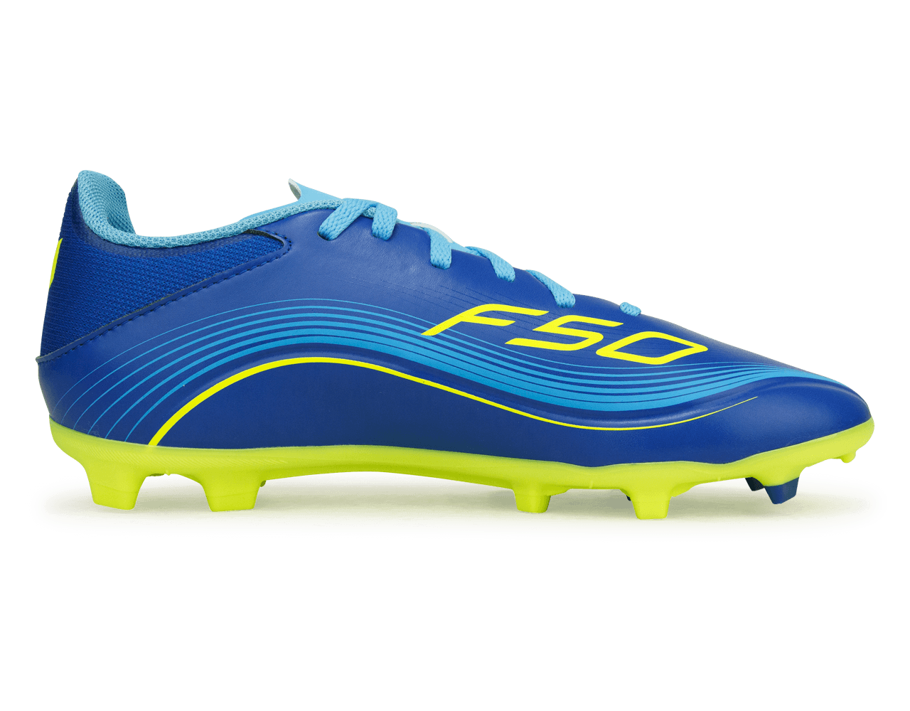 adidas Kids Messi F50 League FG/MG Sea Blue/Solar Yellow