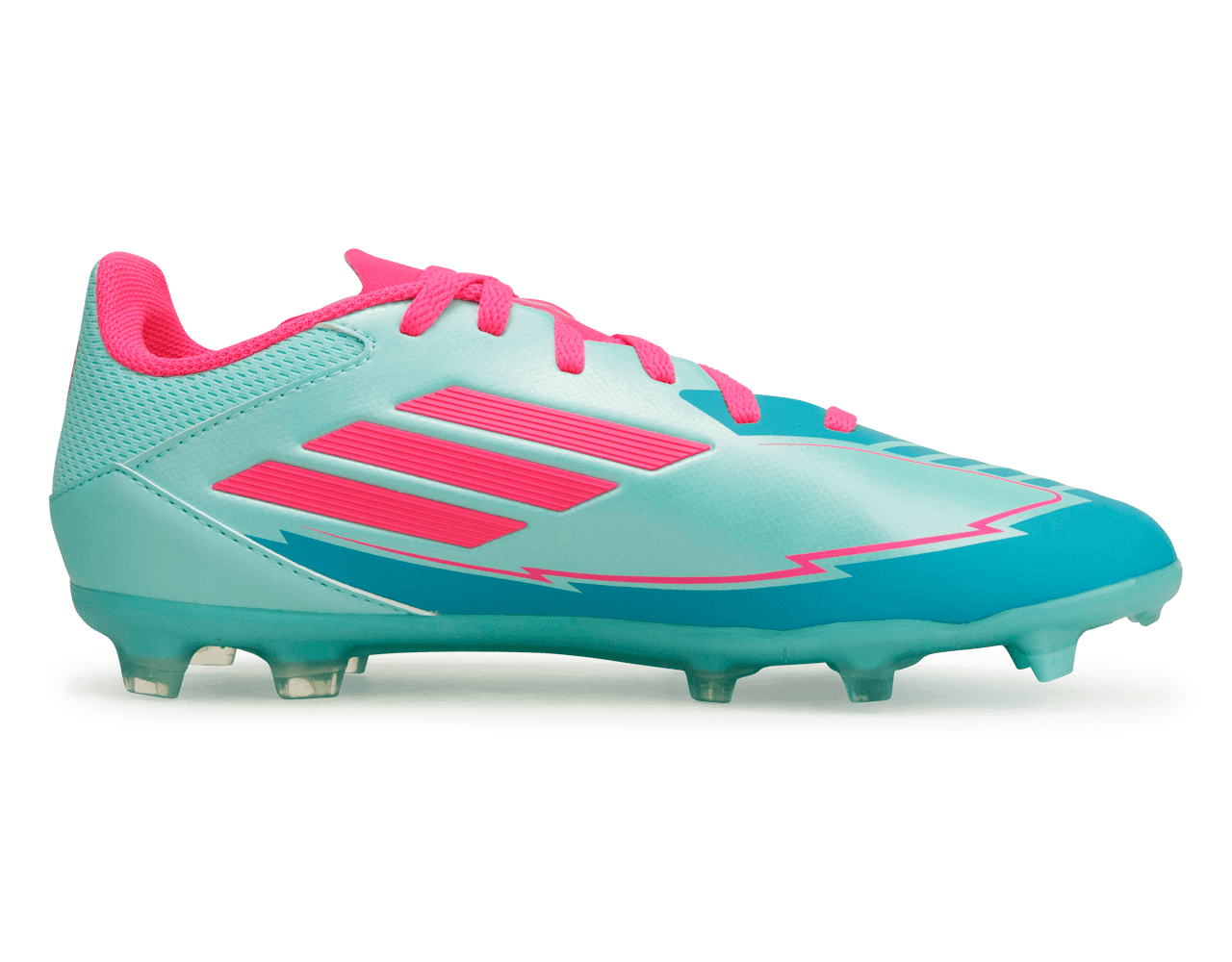 adidas Kids F50 League Messi FG/MG Flash Aqua/Pink