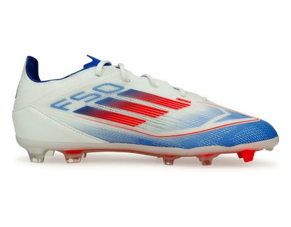 adidas Kids F50 Pro FG White/Lucid Blue