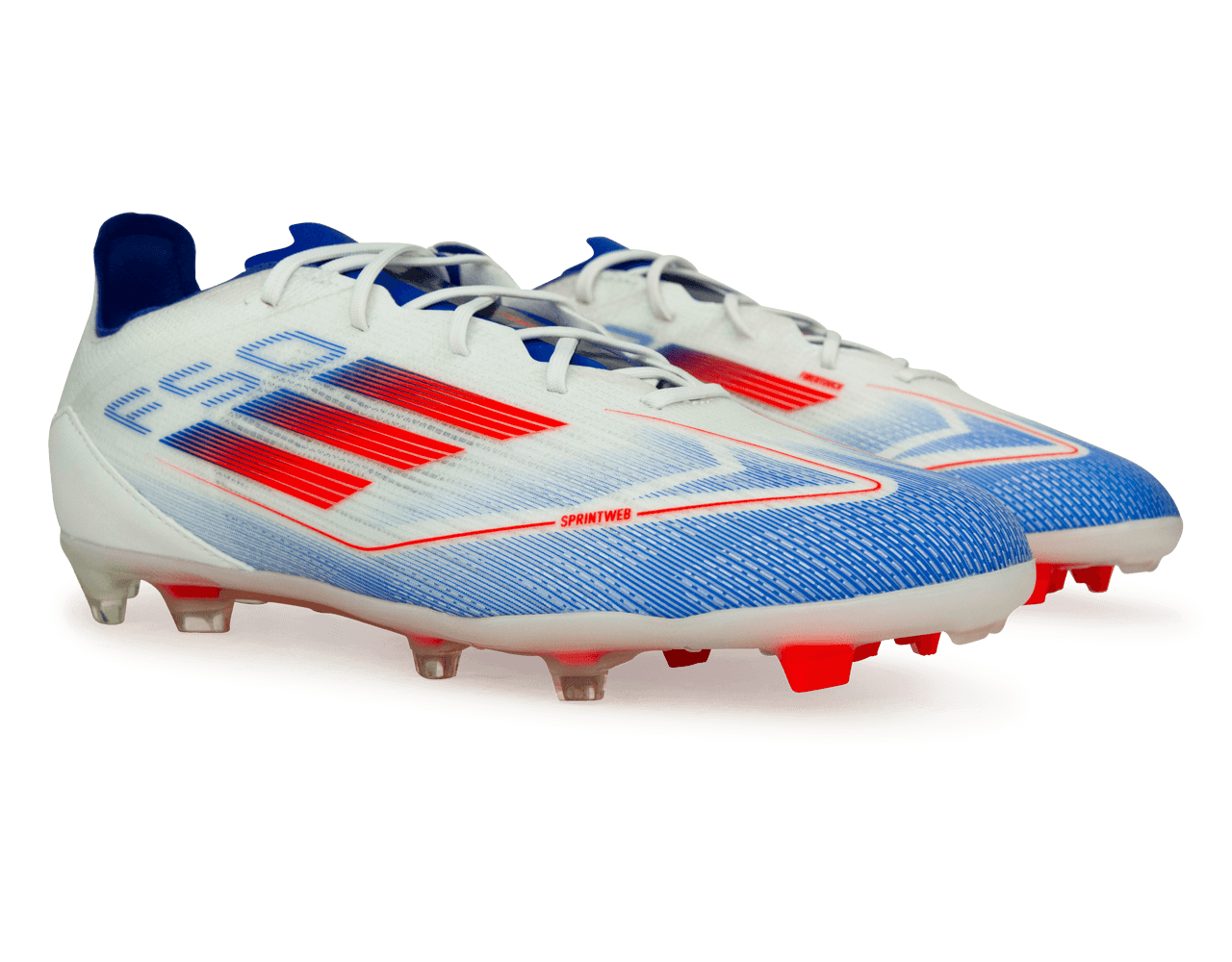 adidas Kids F50 Pro FG White/Lucid Blue