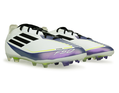adidas Kids F50 Pro Messi FG White/Black/Purple