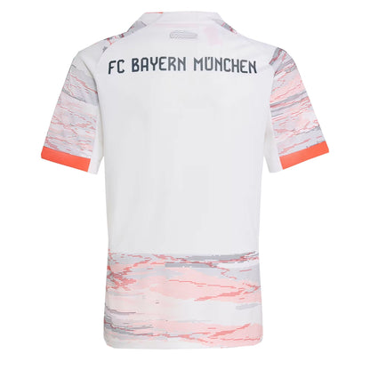 adidas Kids FC Bayern Munich 2025/26 Away Jersey White