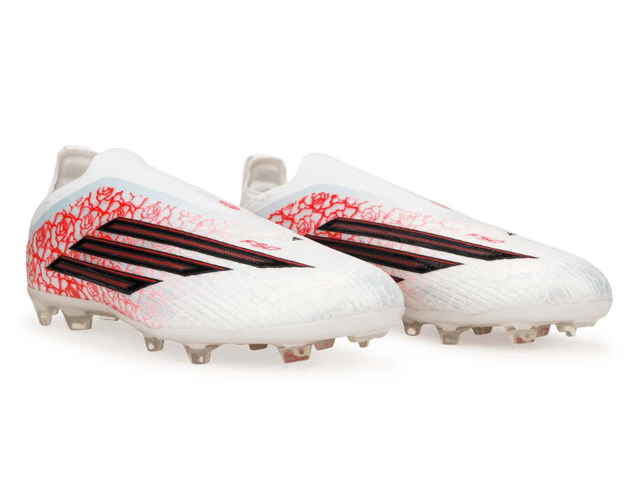 adidas Kids F50 Elite 'Lamine Yamal' Laceless FG White/Black/Red