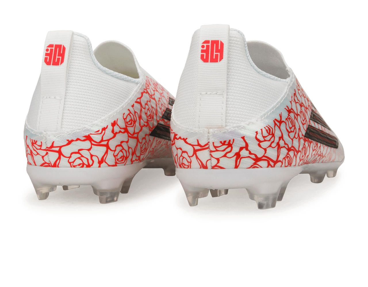 adidas Kids F50 League 'Lamine Yamal' Laceless FG White/Black/Red