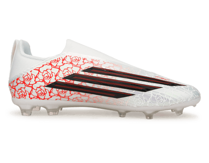 adidas Kids F50 League 'Lamine Yamal' Laceless FG White/Black/Red