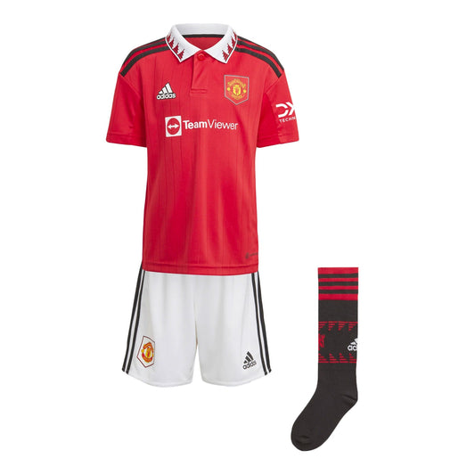 adidas Kids Manchester United 2022/23 Home Minikit Real Red/White