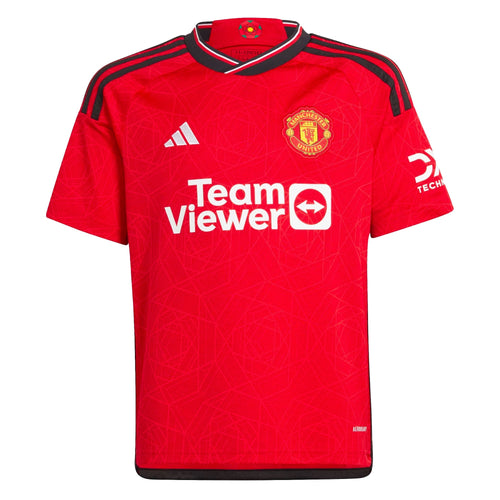 adidas Kids Manchester United 2023/24 Home Jersey College Red/Black