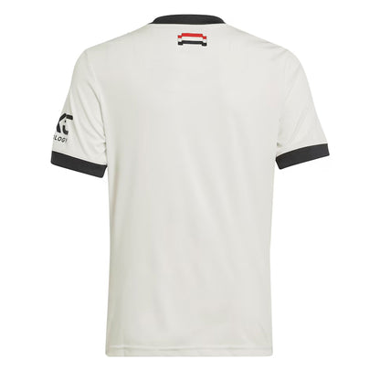 adidas Kids Manchester United 2024/25 Third Jersey Off White/Black