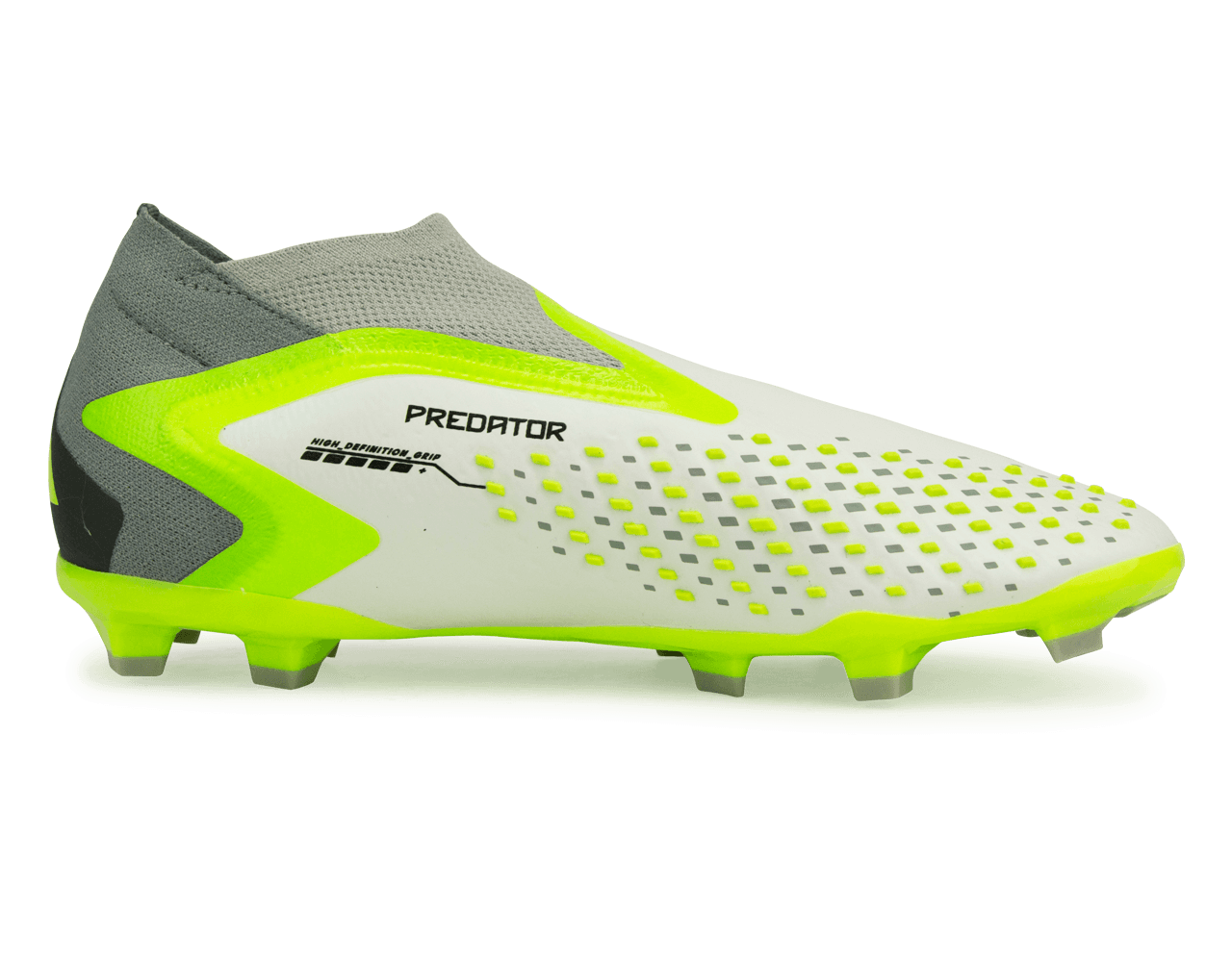 adidas Kids Predator Acccuracy+ FG White/Lucid Lemon