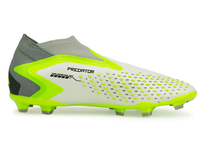 adidas Kids Predator Acccuracy+ FG White/Lucid Lemon