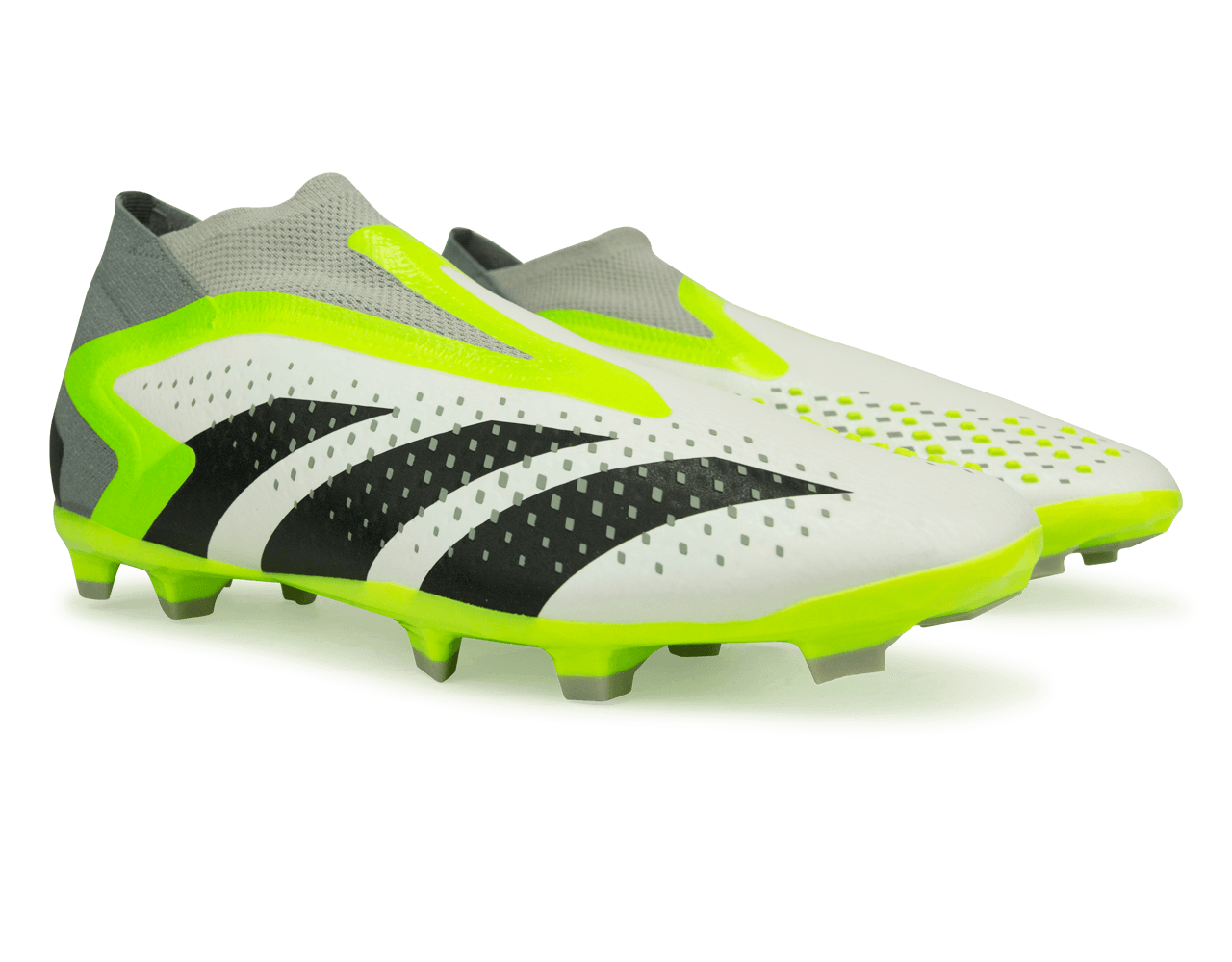 adidas Kids Predator Acccuracy+ FG White/Lucid Lemon