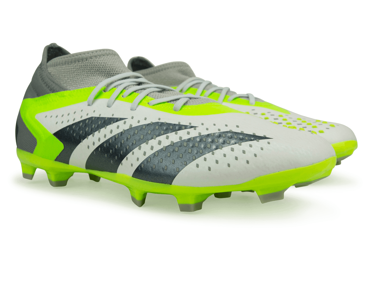 adidas Kids Predator Accuracy.1 FG White/Lucid Lemon