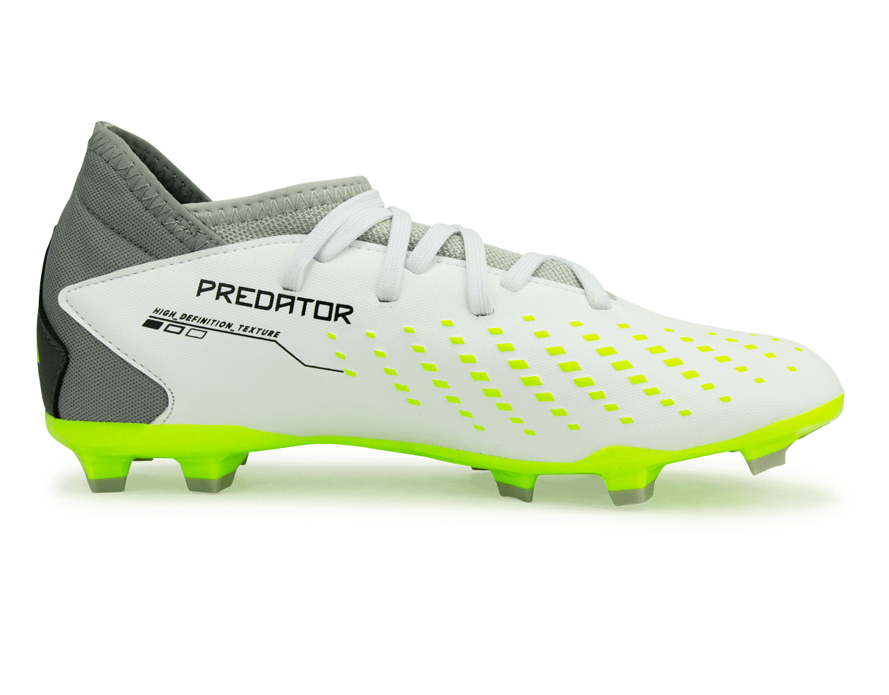 adidas Kids Predator Accuracy.3 FG White/Lucid Lemon