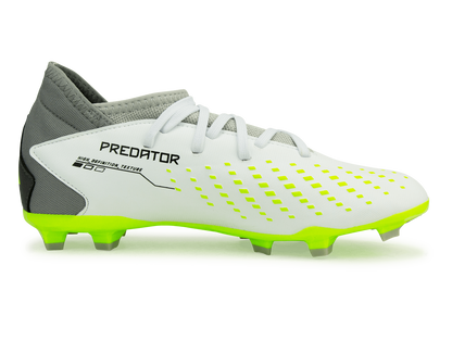 adidas Kids Predator Accuracy.3 FG White/Lucid Lemon