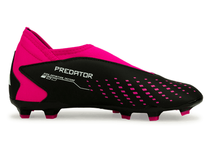 adidas Kids Predator Accuracy.3 Laceless FG Black/Pink