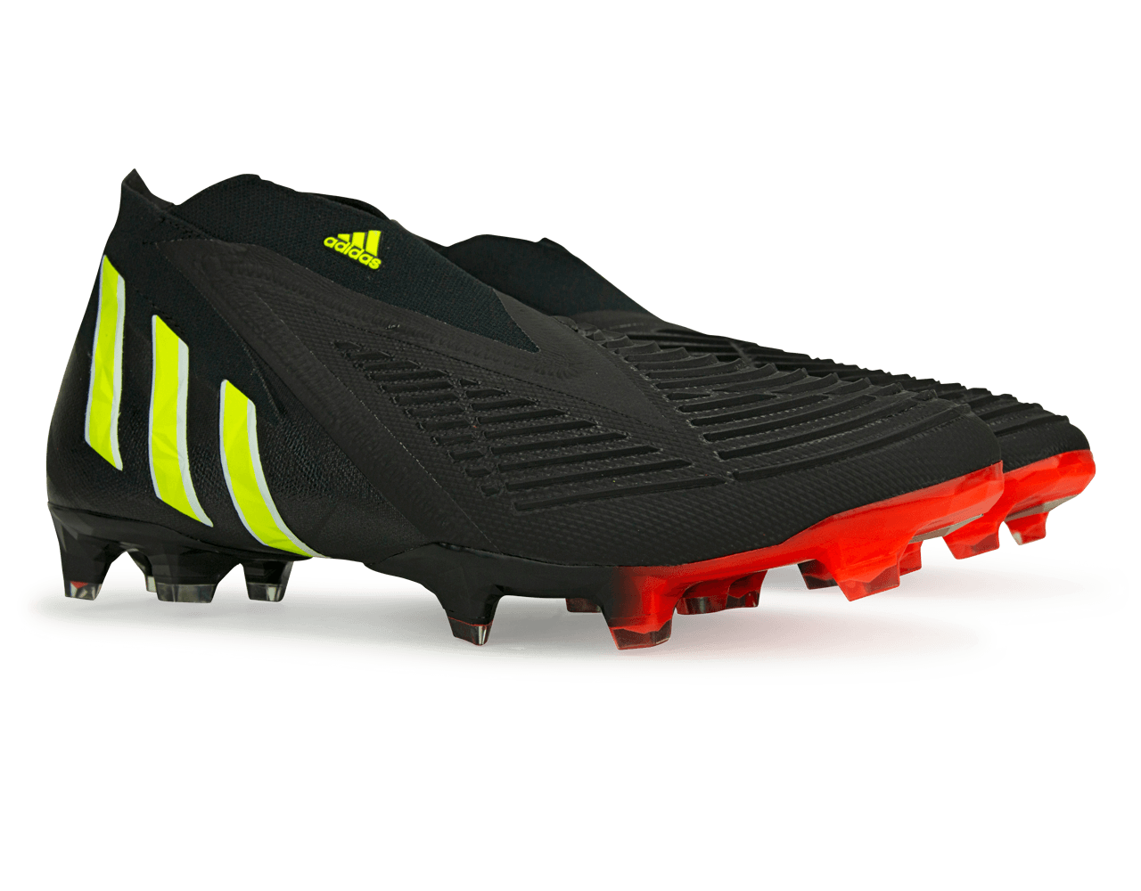 adidas Men's Predator Edge+ FG Black/Solar Yellow